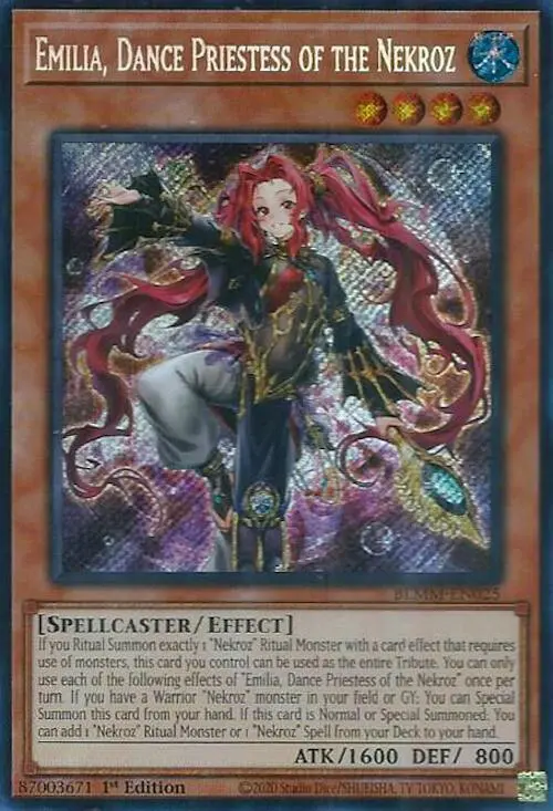 Emilia, Dance Priestess Of The Nekroz [Blmm-En025] Secret Rare 1