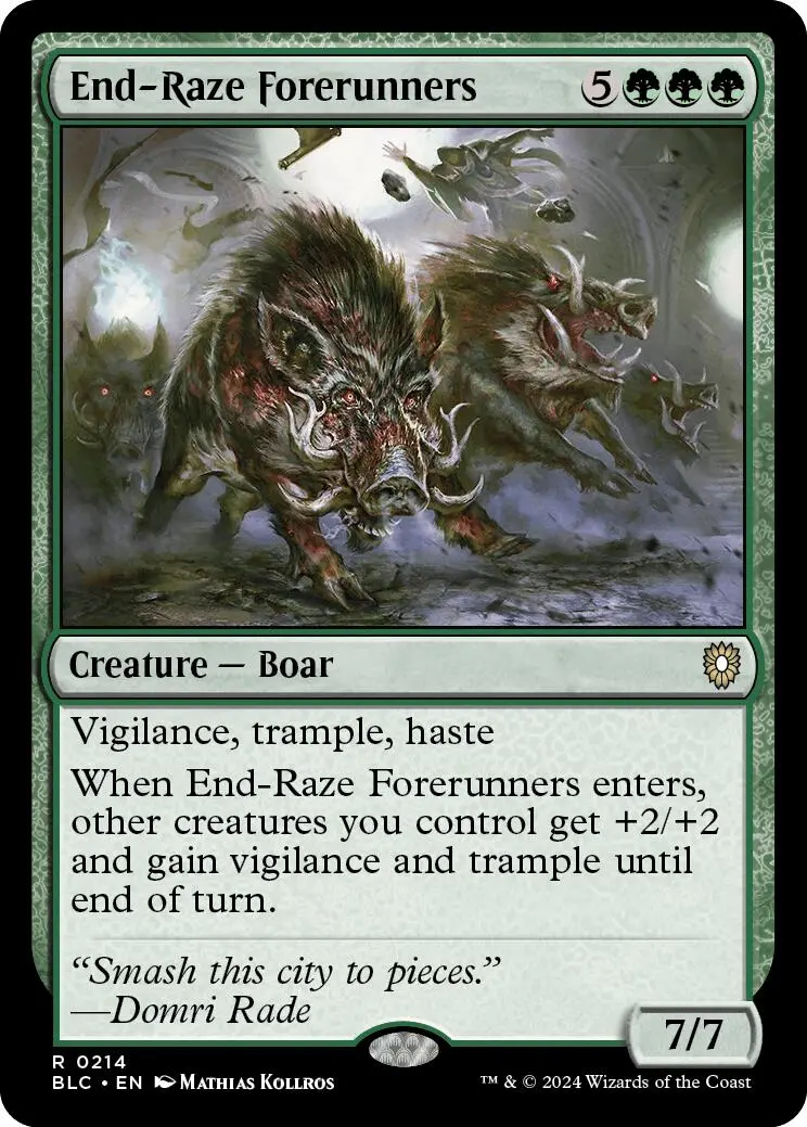 End-Raze Forerunners [Bloomburrow Commander] 1