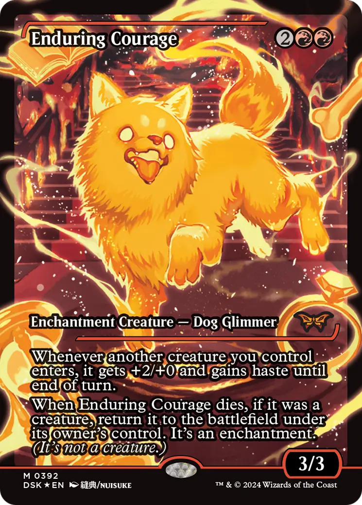 Enduring Courage (Japan Showcase) [Duskmourn: House Of Horror] 1