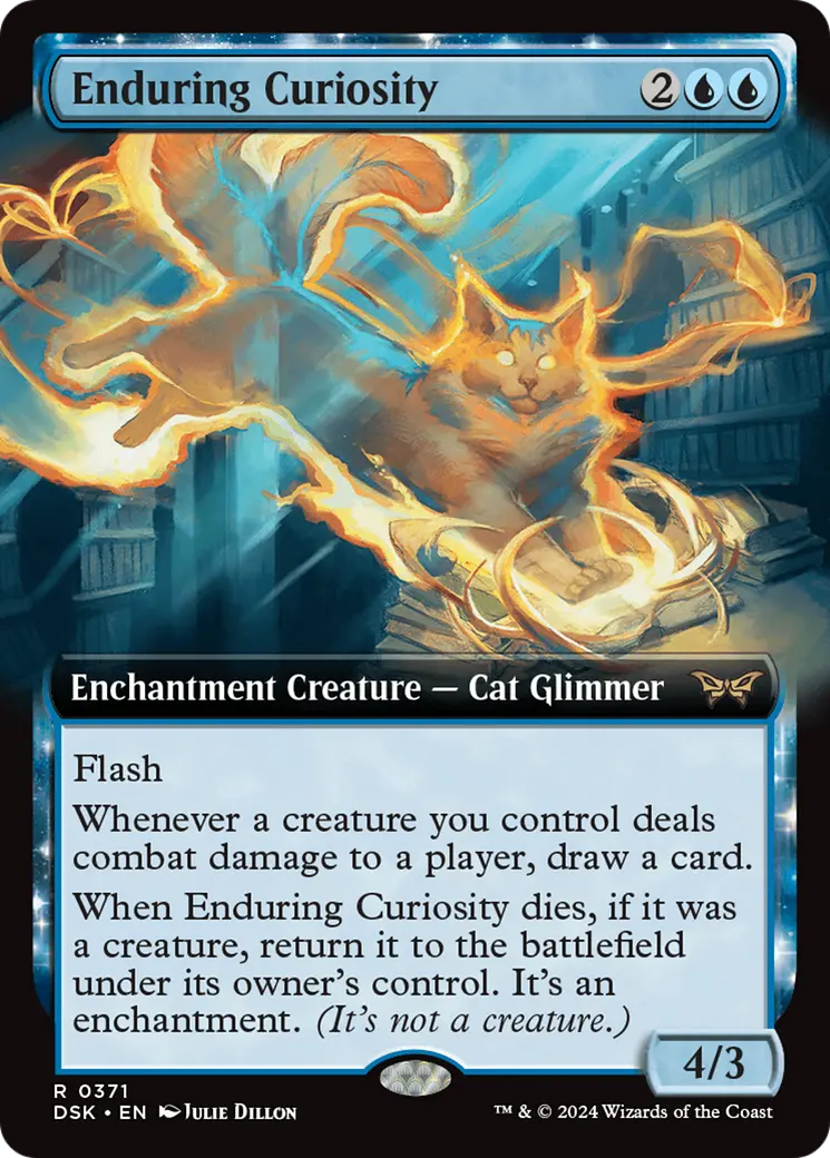 Enduring Curiosity (Extended Art) [Duskmourn: House Of Horror] 1
