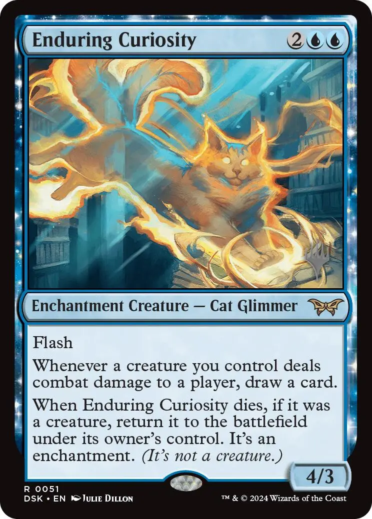Enduring Curiosity (Promo Pack) [Duskmourn: House Of Horror Promos] 1