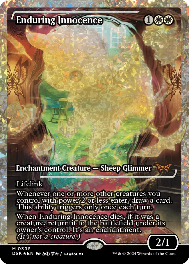 Enduring Innocence (Japan Showcase Fracture Foil) [Duskmourn: House Of Horror] 1