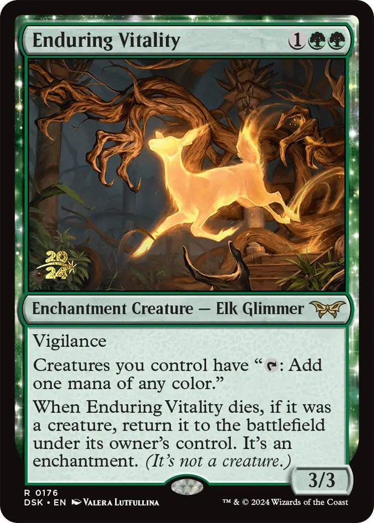 Enduring Vitality [Duskmourn: House Of Horror Prerelease Promos] 1