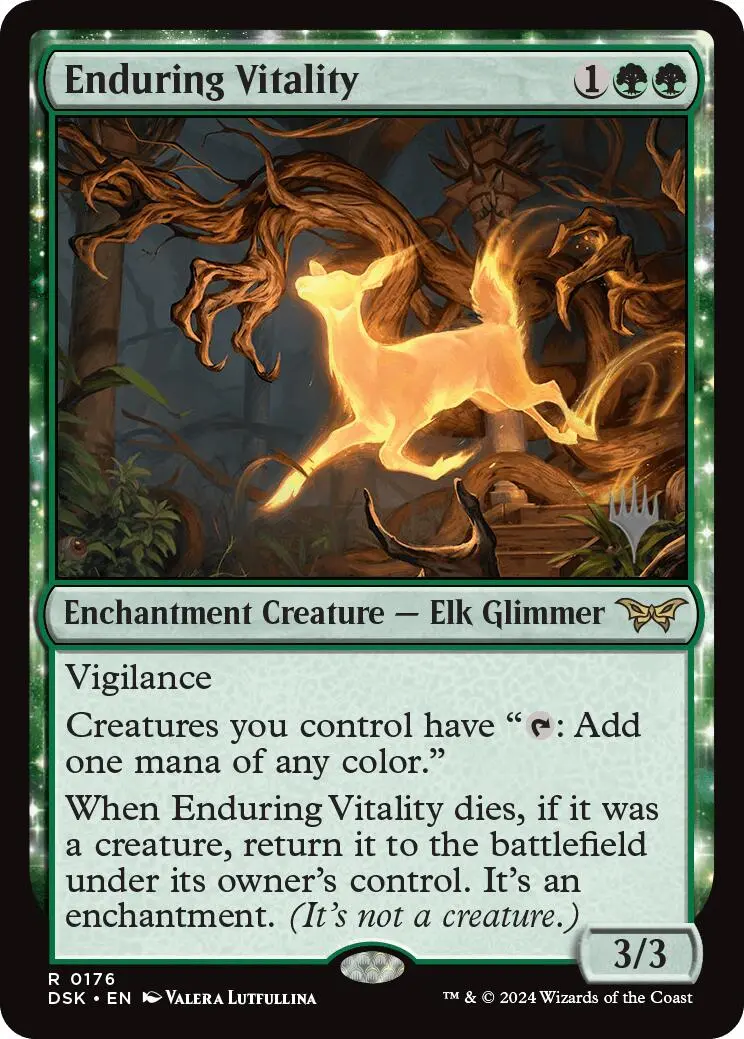 Enduring Vitality (Promo Pack) [Duskmourn: House Of Horror Promos] 1