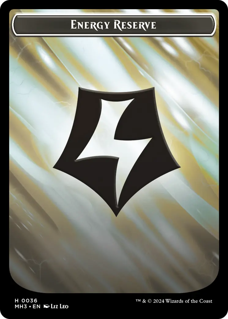 Energy Reserve (Ripple Foil) // Servo Double-Sided Token [Modern Horizons 3 Tokens] 1