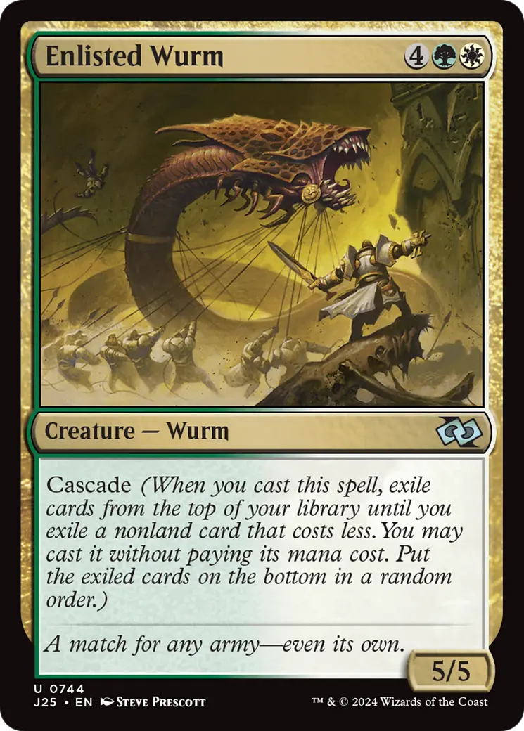Enlisted Wurm [Foundations Jumpstart] 1