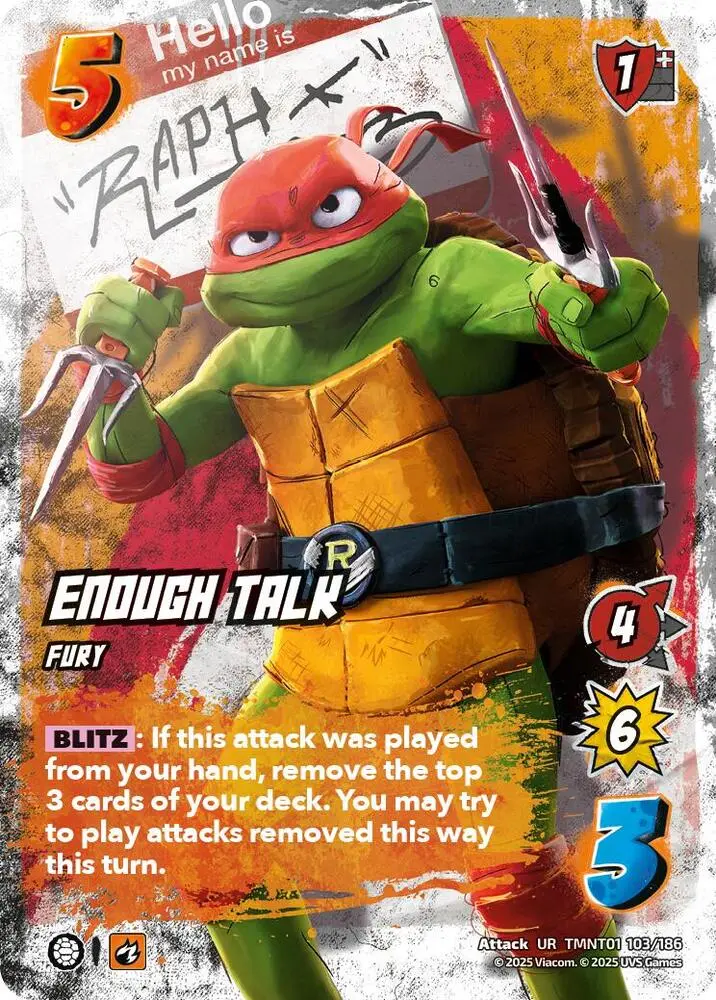 Enough Talk - Teenage Mutant Ninja Turtles (Tmnt) 1