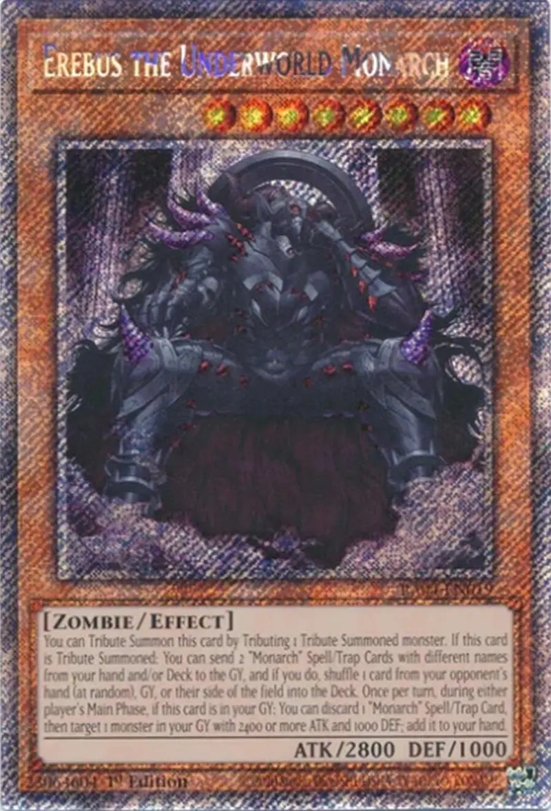 Erebus The Underworld Monarch [Ra04-En019] Platinum Secret Rare 1