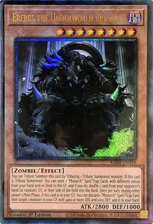 Erebus The Underworld Monarch [Ra04-En019] Prismatic Ultimate Rare 1