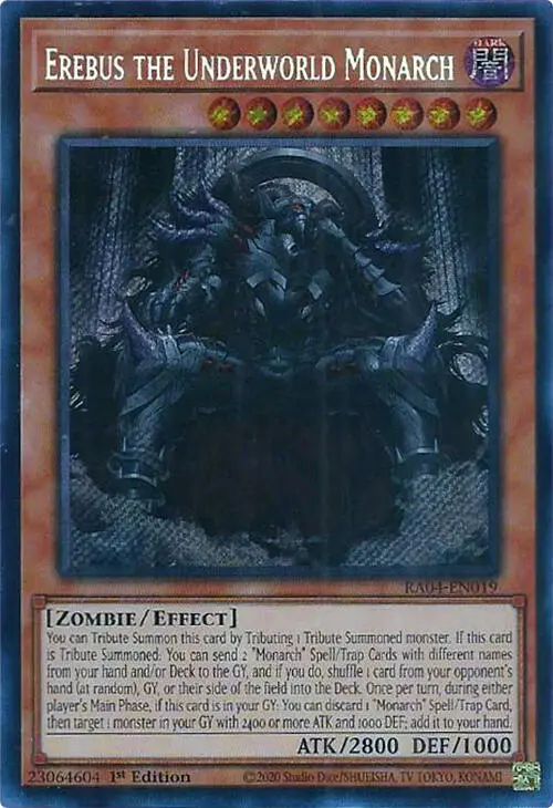 Erebus The Underworld Monarch [Ra04-En019] Secret Rare 1