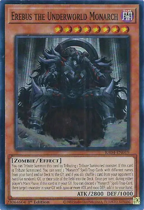 Erebus The Underworld Monarch [Ra04-En019] Super Rare 1