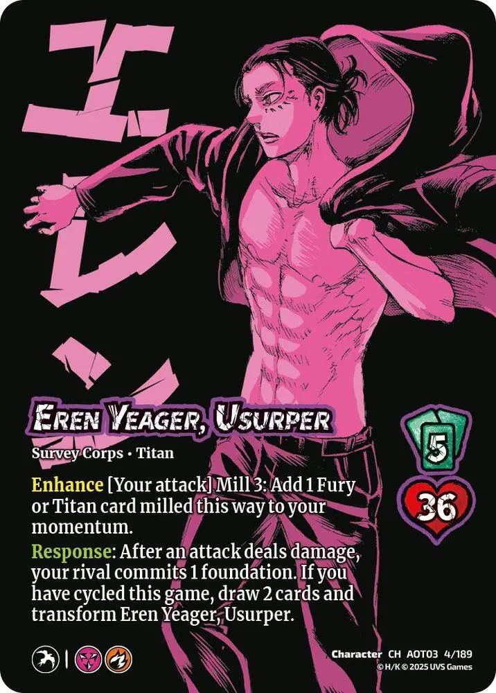 Eren Yeager, Usurper // Attack Titan, Finale 1