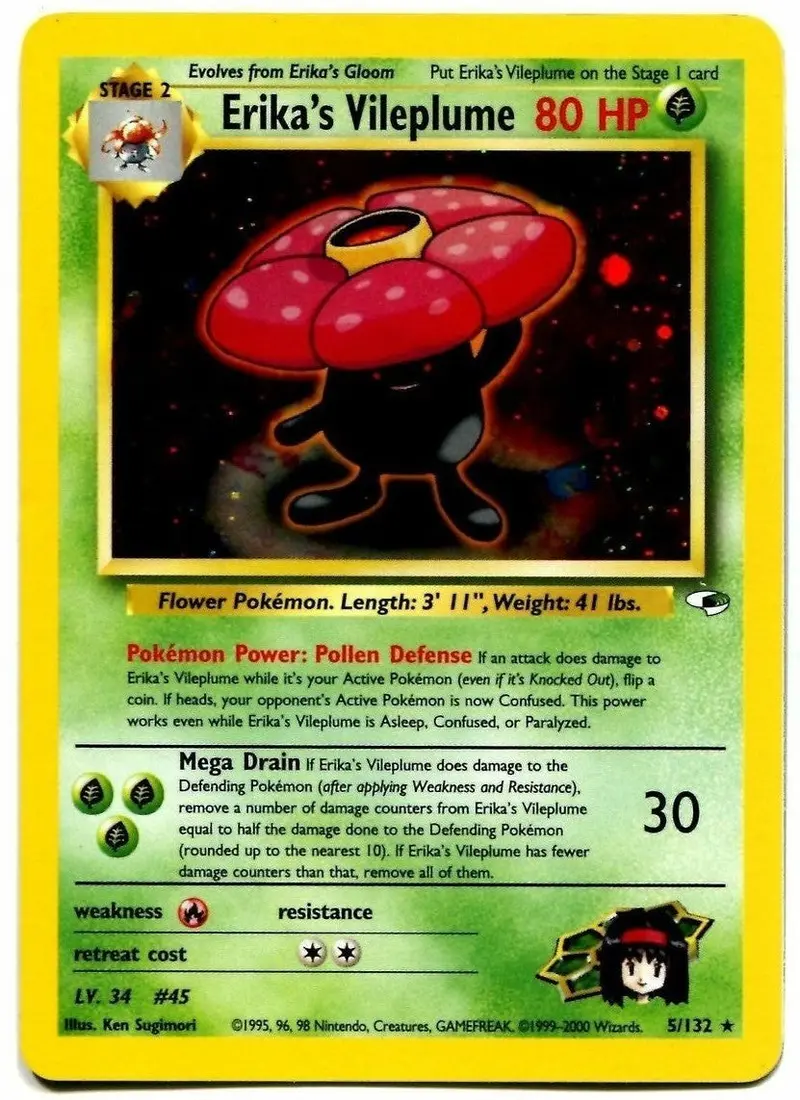 Erika's Vileplume (5/132) [Gym Heroes Unlimited] 1