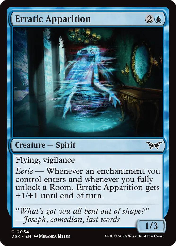 Erratic Apparition [Duskmourn: House Of Horror] 1