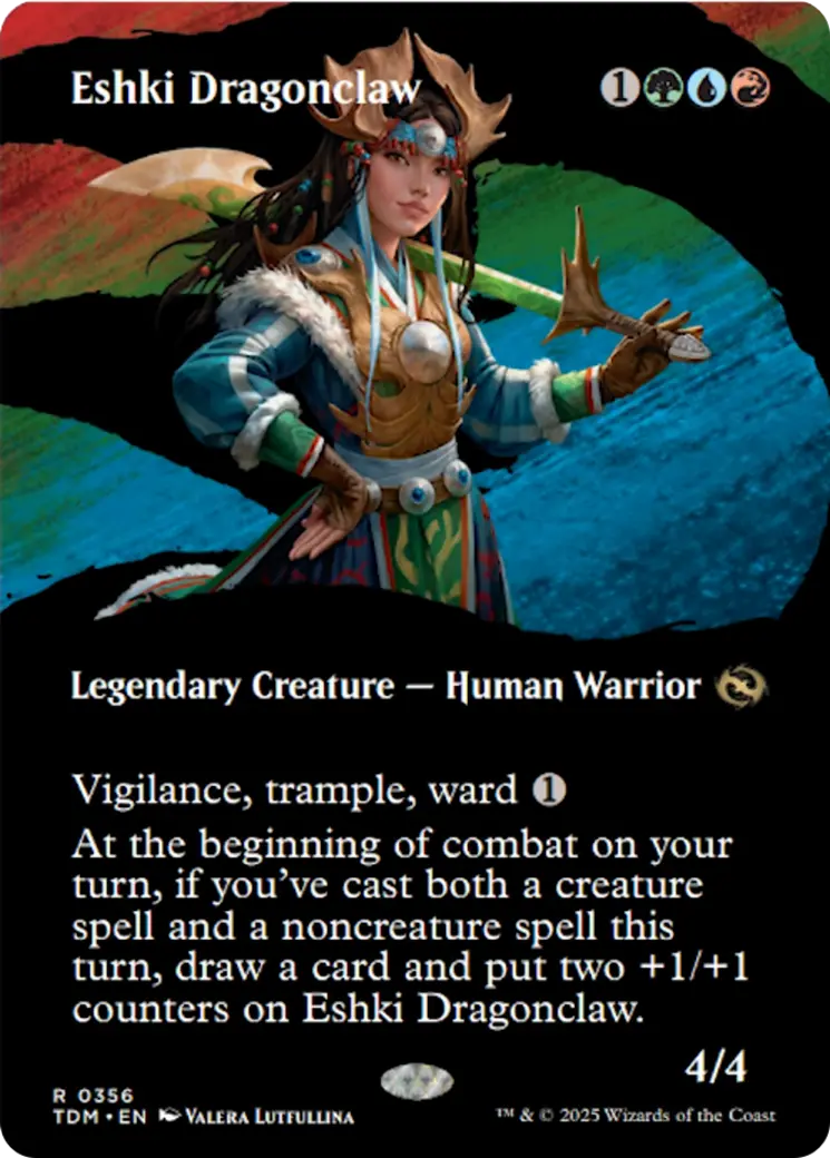 Eshki Dragonclaw (Borderless) [Tarkir: Dragonstorm] 1