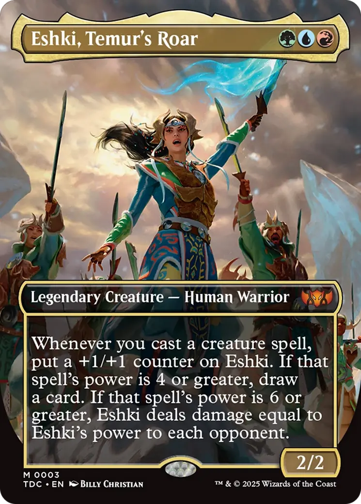 Eshki, Temur's Roar (Borderless) [Tarkir: Dragonstorm Commander] 1