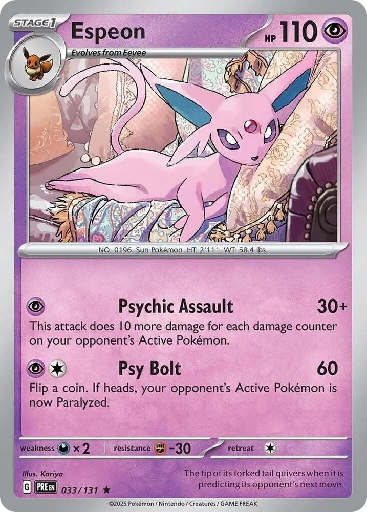 Espeon (033/131) [Scarlet & Violet: Prismatic Evolutions] 1