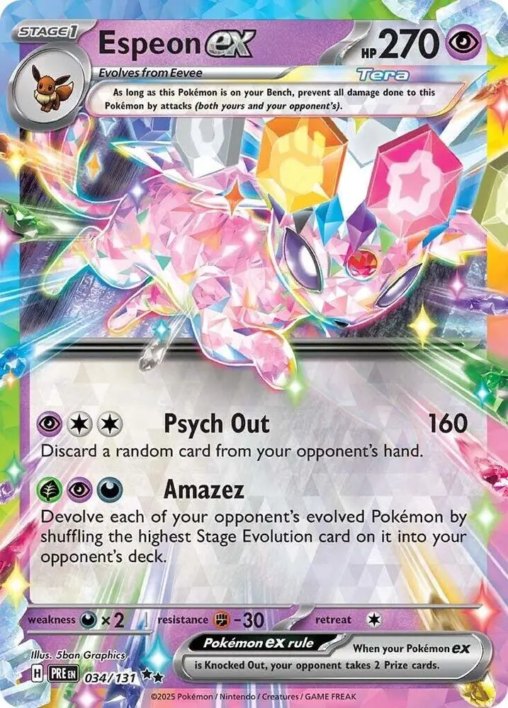 Espeon Ex (034/131) [Scarlet & Violet: Prismatic Evolutions] 1