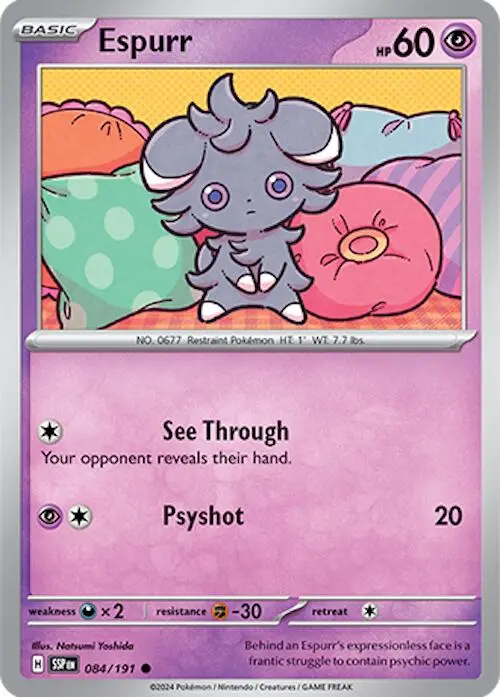 Espurr (084/191) [Scarlet & Violet: Surging Sparks] 1