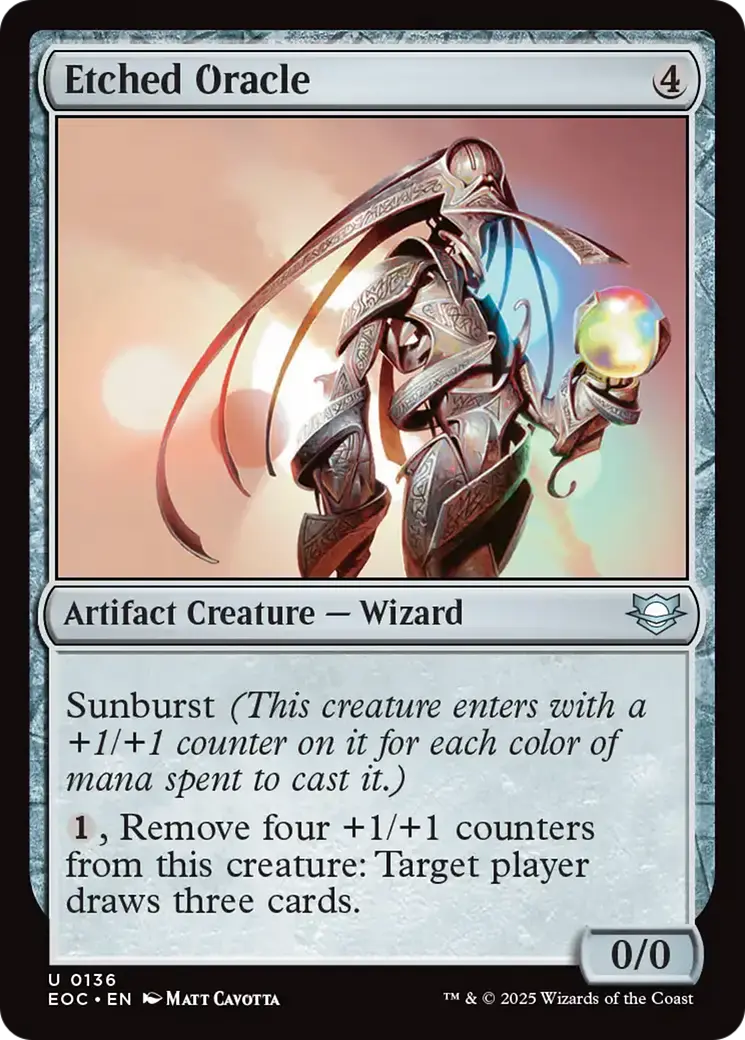 Etched Oracle [Edge Of Eternities Commander] 1