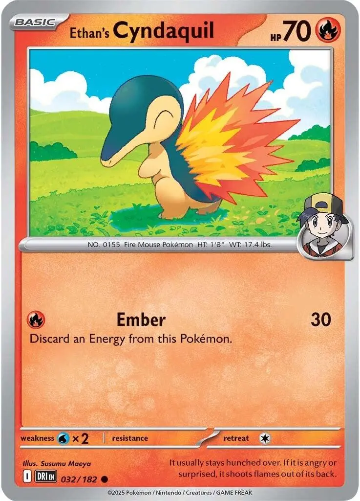 Ethan's Cyndaquil (032/182) [Scarlet & Violet: Destined Rivals] 1