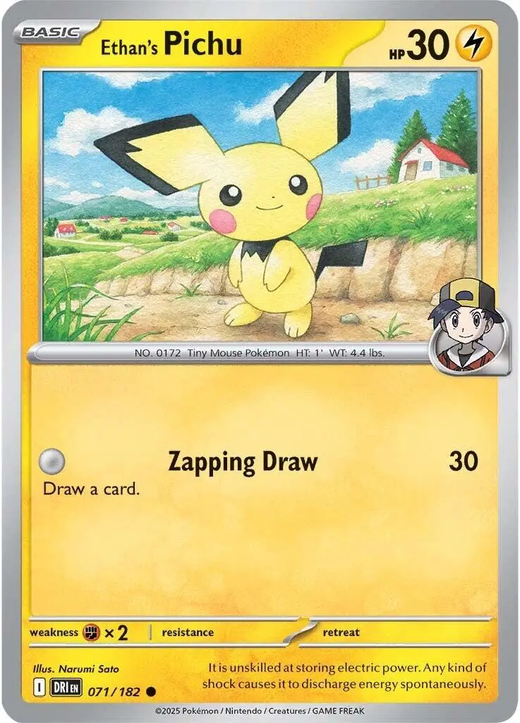 Ethan's Pichu (071/182) [Scarlet & Violet: Destined Rivals] 1