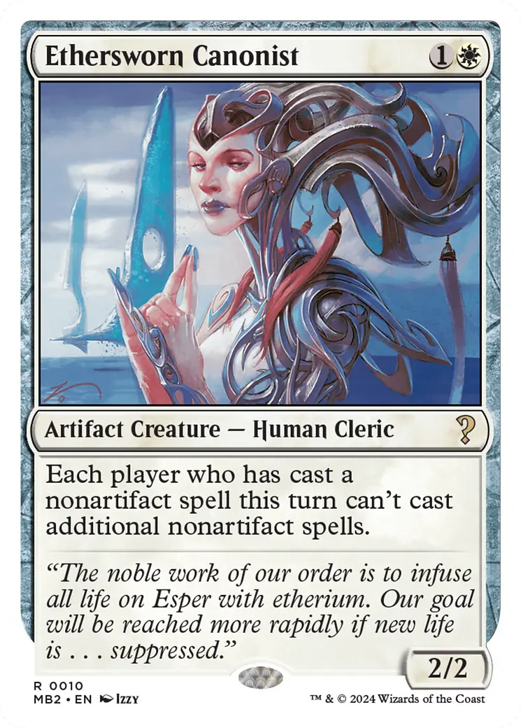 Ethersworn Canonist (White Border) [Mystery Booster 2] 1