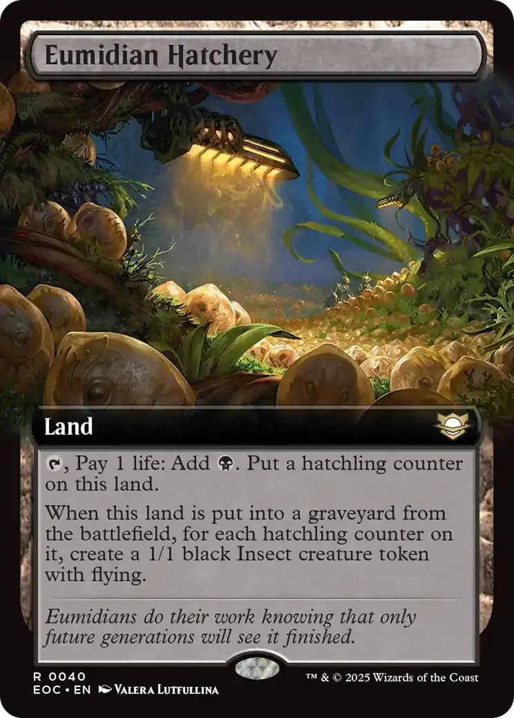 Eumidian Hatchery (Extended Art) [Edge Of Eternities Commander] 1