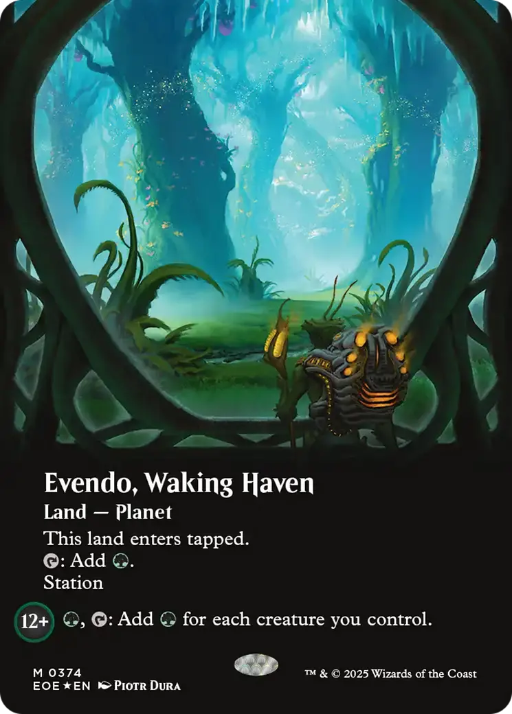 Evendo, Waking Haven (Borderless) (Galaxy Foil) [Edge Of Eternities] 1
