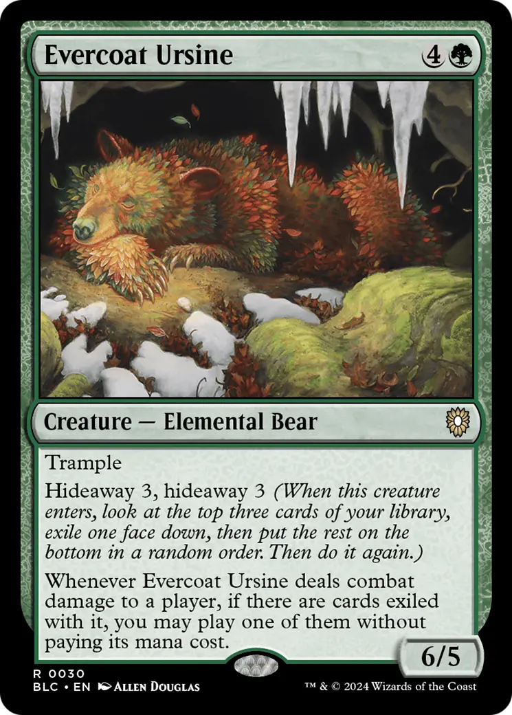 Evercoat Ursine [Bloomburrow Commander] 1