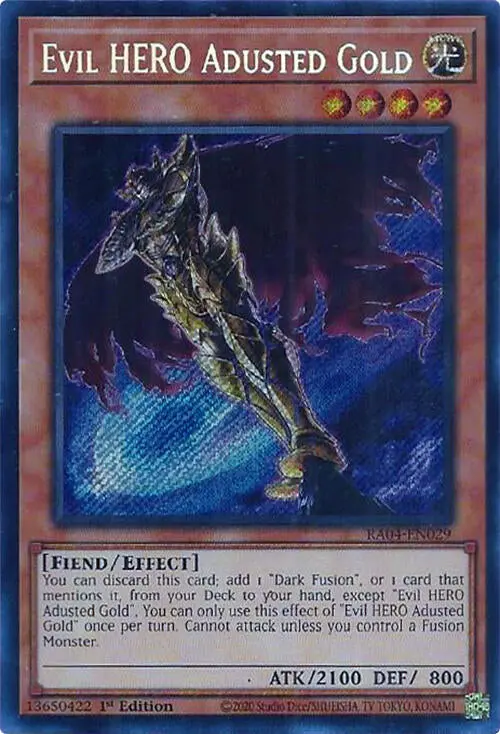 Evil Hero Adusted Gold [Ra04-En029] Secret Rare 1