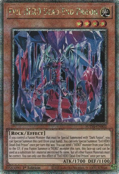 Evil Hero Dead-End Prison (Quarter Century Secret Rare) [Suda-En002] Quarter Century Secret Rare 1