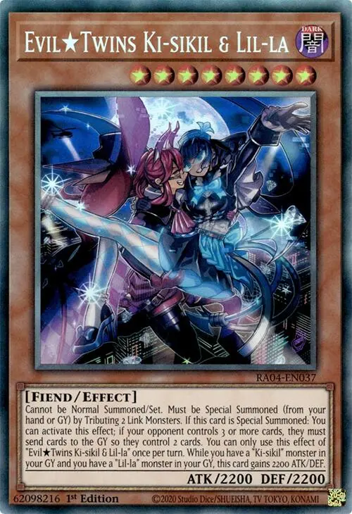Eviltwins Ki-Sikil & Lil-La [Ra04-En037] Prismatic Collector's Rare 1