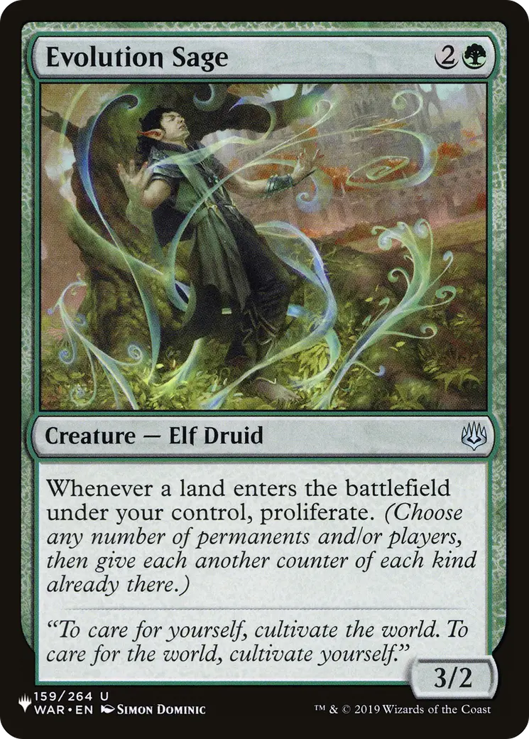 Evolution Sage [The List] 1
