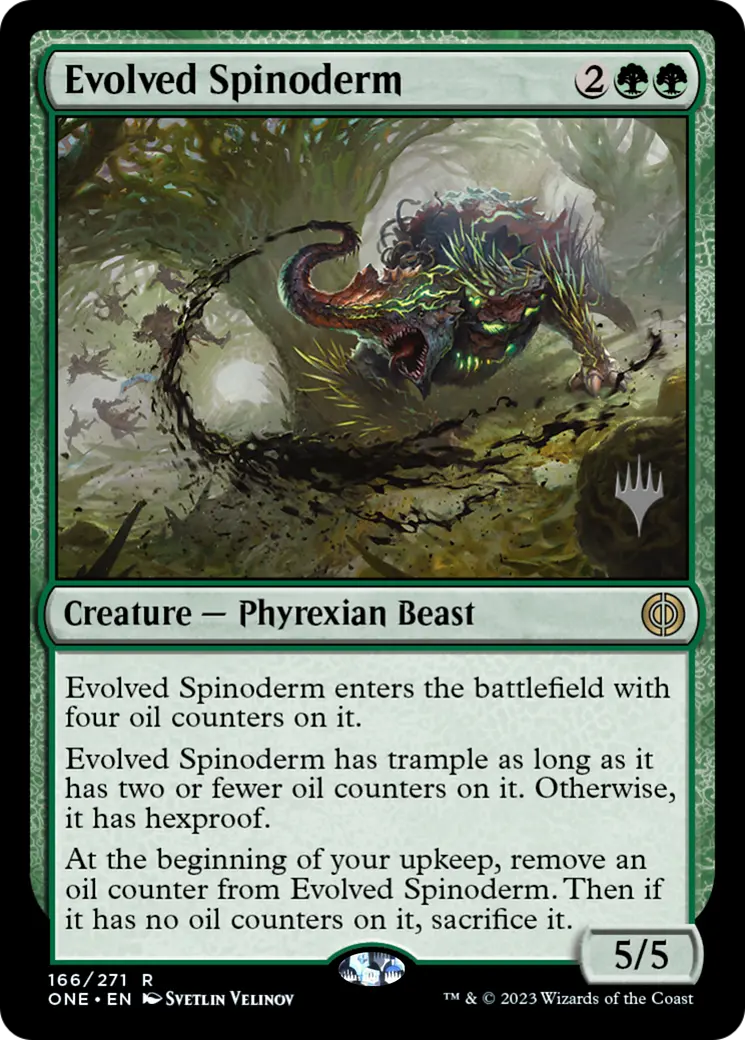 Evolved Spinoderm (Promo Pack) [Phyrexia: All Will Be One Promos] 1