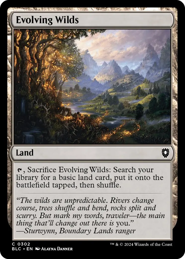 Evolving Wilds [Bloomburrow Commander] 1
