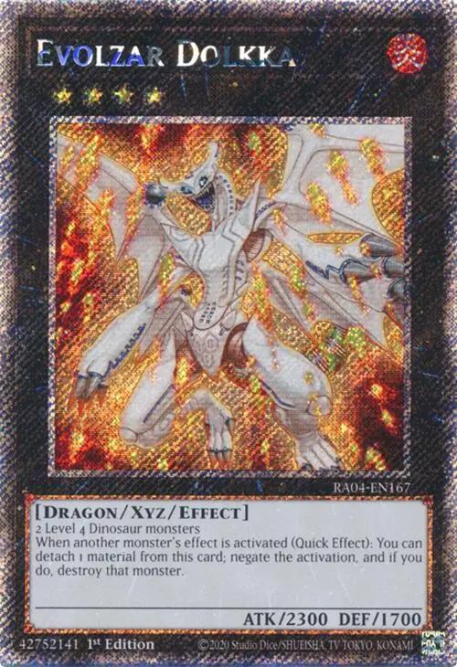 Evolzar Dolkka [Ra04-En167] Platinum Secret Rare 1