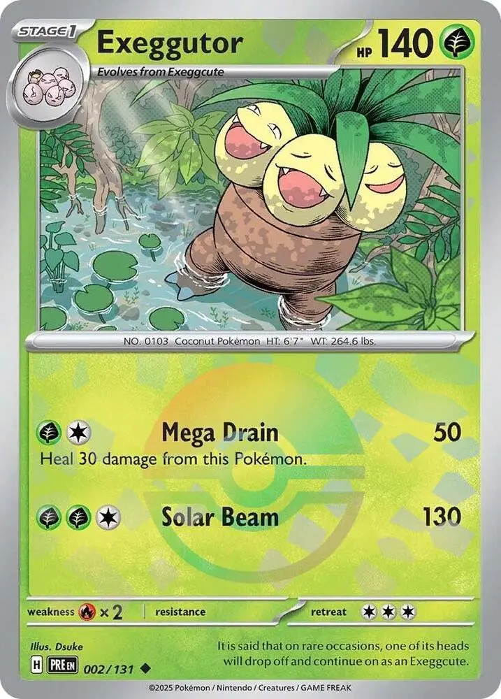 Exeggutor (002/131) (Poke Ball Pattern) [Scarlet & Violet: Prismatic Evolutions] 1