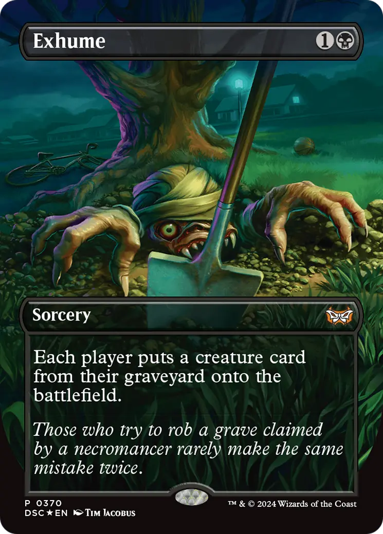 Exhume (Borderless) [Duskmourn: House Of Horror Commander] 1