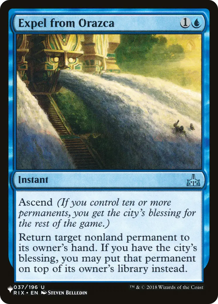 Expel From Orazca [The List] 1