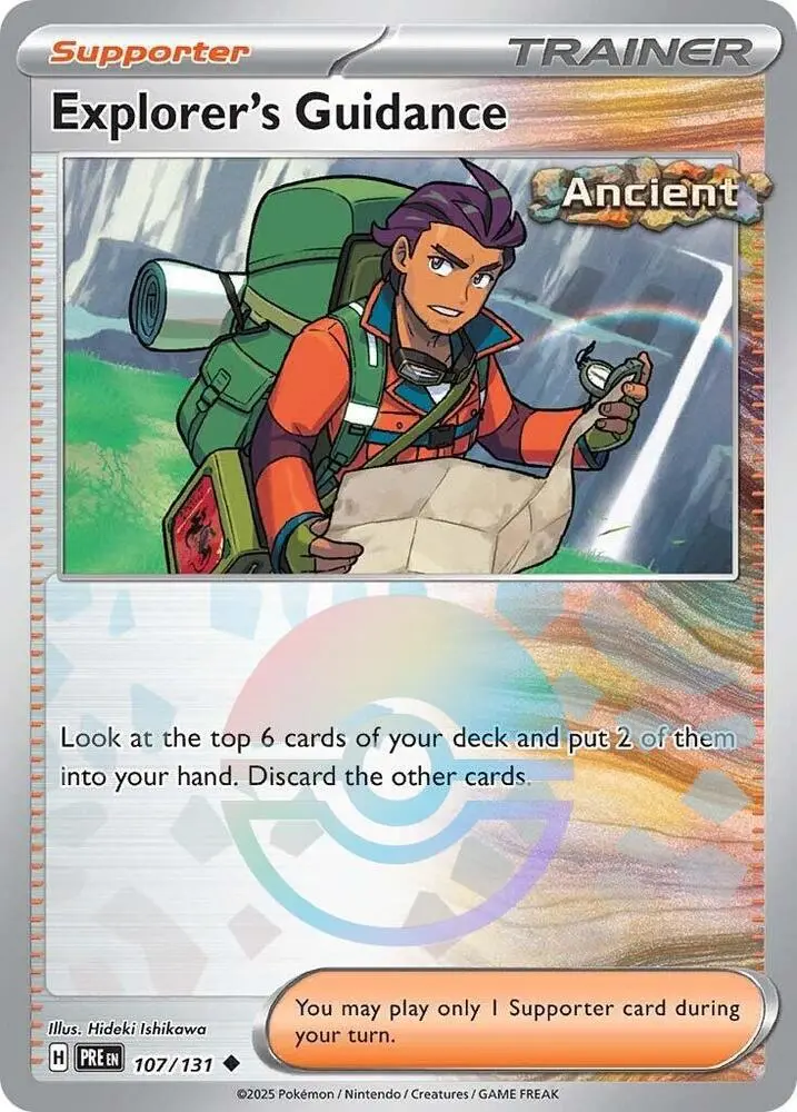 Explorer's Guidance (107/131) (Poke Ball Pattern) [Scarlet & Violet: Prismatic Evolutions] 1