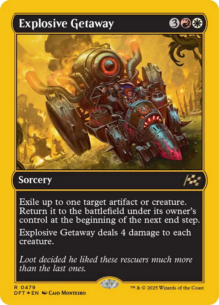 Explosive Getaway (First-Place Foil) [Aetherdrift] 1