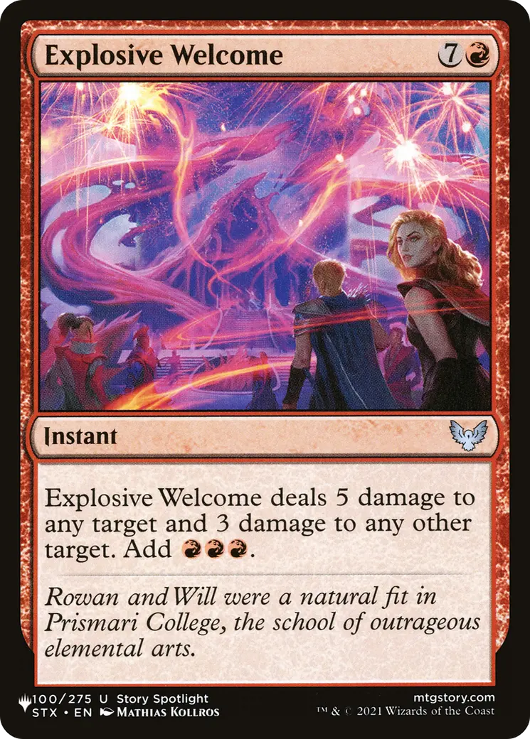 Explosive Welcome [The List] 1