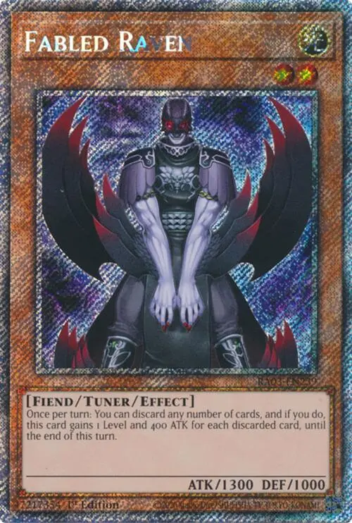 Fabled Raven (Platinum Secret Rare) [Ra03-En239] Platinum Secret Rare 1