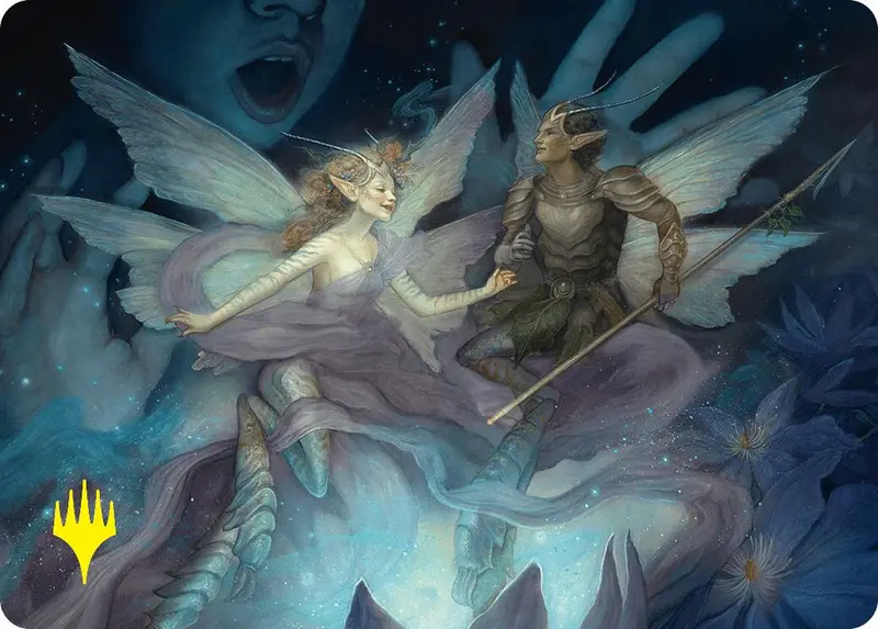 Faebloom Trick Art Card (6/54) (Gold-Stamped Signature) [Foundations Art Series] 1