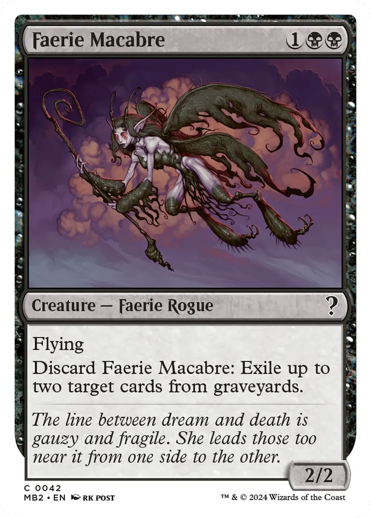 Faerie Macabre (White Border) [Mystery Booster 2] 1