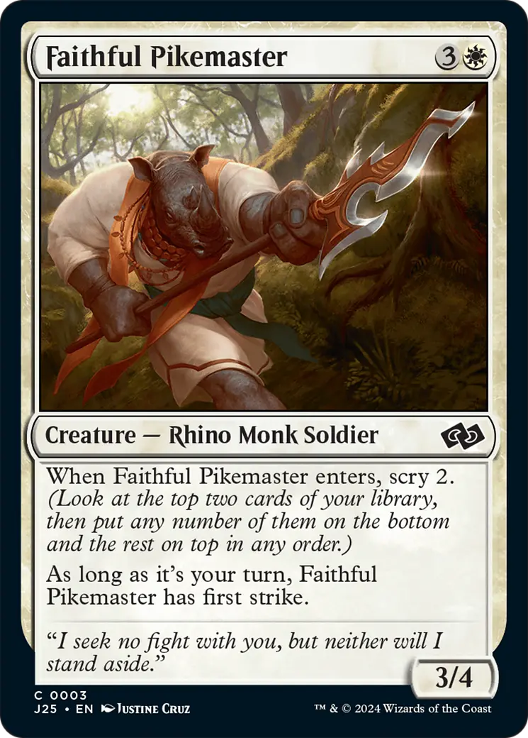 Faithful Pikemaster [Foundations Jumpstart] 1