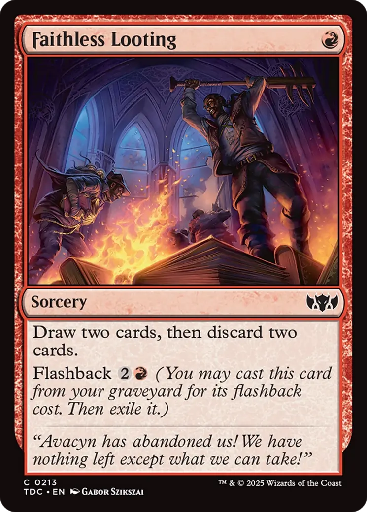Faithless Looting [Tarkir: Dragonstorm Commander] 1