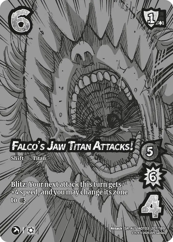 Falco's Jaw Titan Attacks! // Falco's Jaw Titan (Alternate Art) - Foil 1