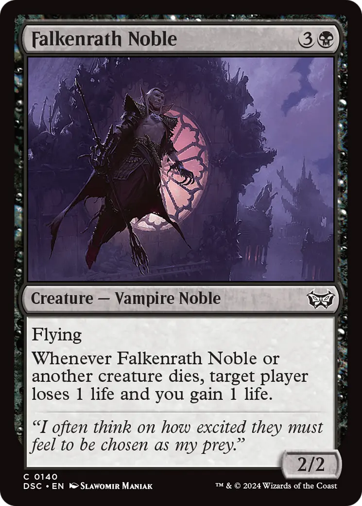 Falkenrath Noble [Duskmourn: House Of Horror Commander] 1